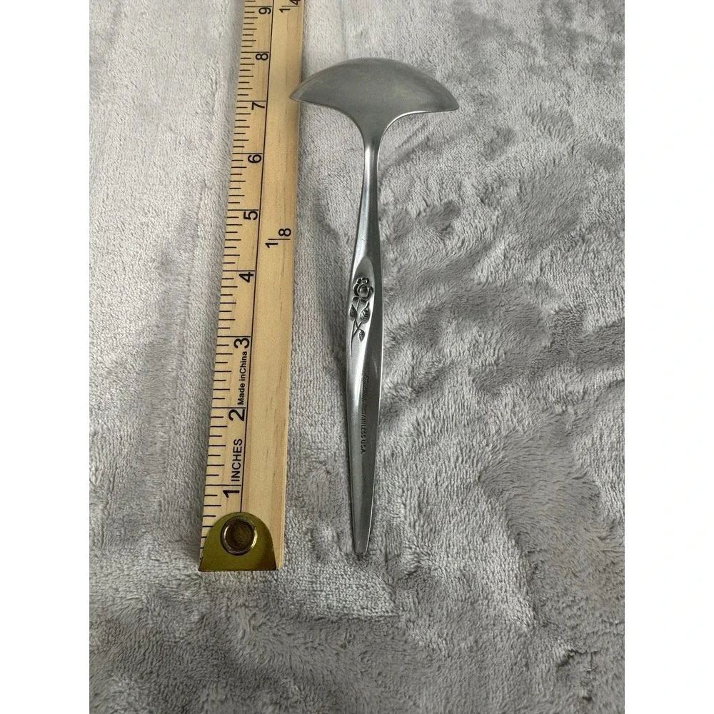 Vintage Tradition Rose Stainless Steel‎ Serving Gravy Ladle